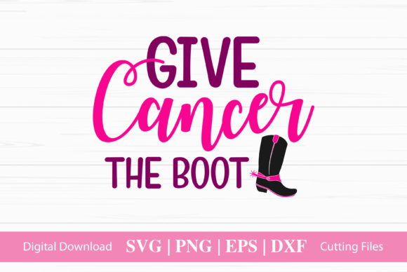 Give Cancer the Boot Embroidery Review