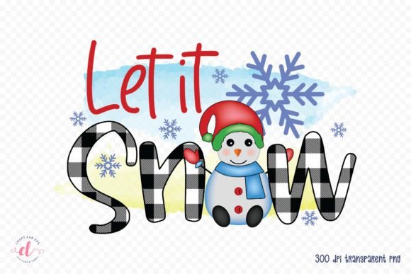Let It Snow Christmas Snowman PNG Review