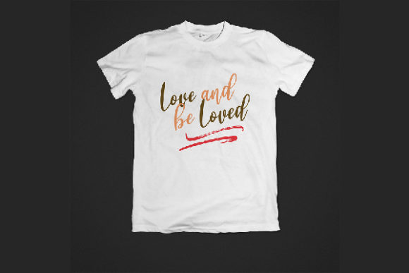 Love and Be Loved Hand Drawn Craft