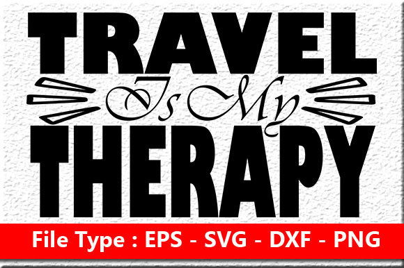 Summer Quote Design, Travel is My Therap