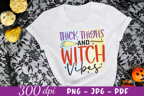 Thick Thighs Witch Vibes PNG Embroidery Review